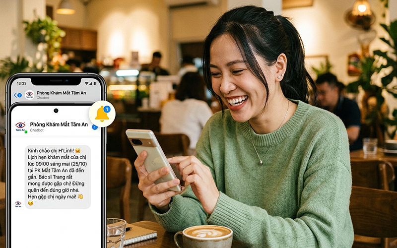 chatbot nhắc lịch khám