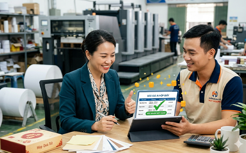 chatbot hỗ trợ báo giá in ấn